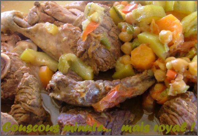 Couscous minute... mais royal ! Couscous minute... mais royal !