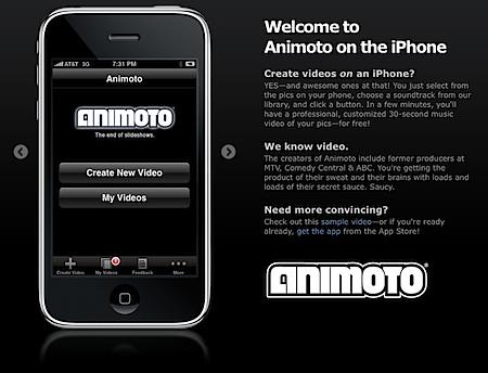 video, iphone=animoto