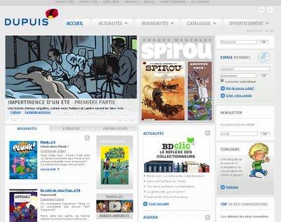 Le site des Editions Dupuis se renouvelle !