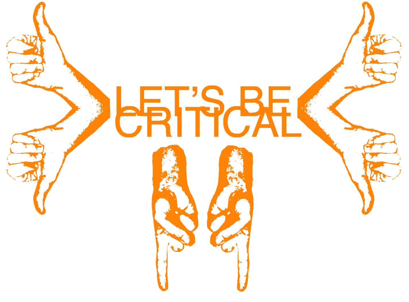 Chez Rhymes les critiques sont les bienvenues Let's be critical