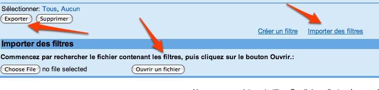 gmail-impoter-exporter-filtres GMail Labs: importez et exportez vos filtres