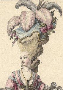 Deux coiffures du XVIIIe siècle.
