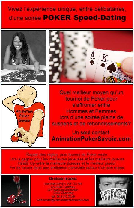 Tournoi de poker et speed dating !