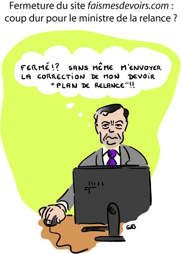 Fin de faismesdevoirs.com : coup dur pour le ministre de la relance ? Fin de faismesdevoirs.com : coup dur pour le ministre de la relance ?
