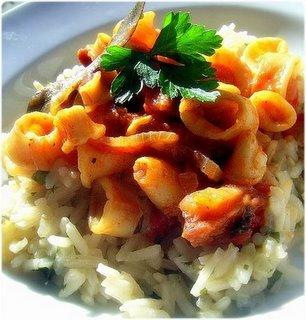 Calamars au chouriço et à la bière