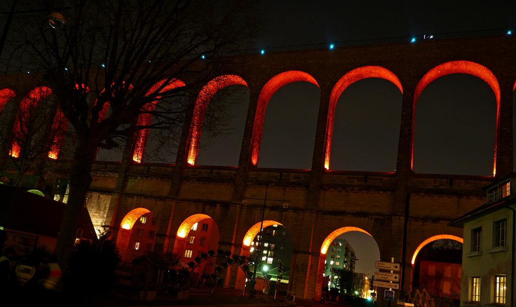 Arcueil - Cachan : Inauguration de la mise en lumière de l'Aqueduc Aqueduc Arcueil Inauguration (510)