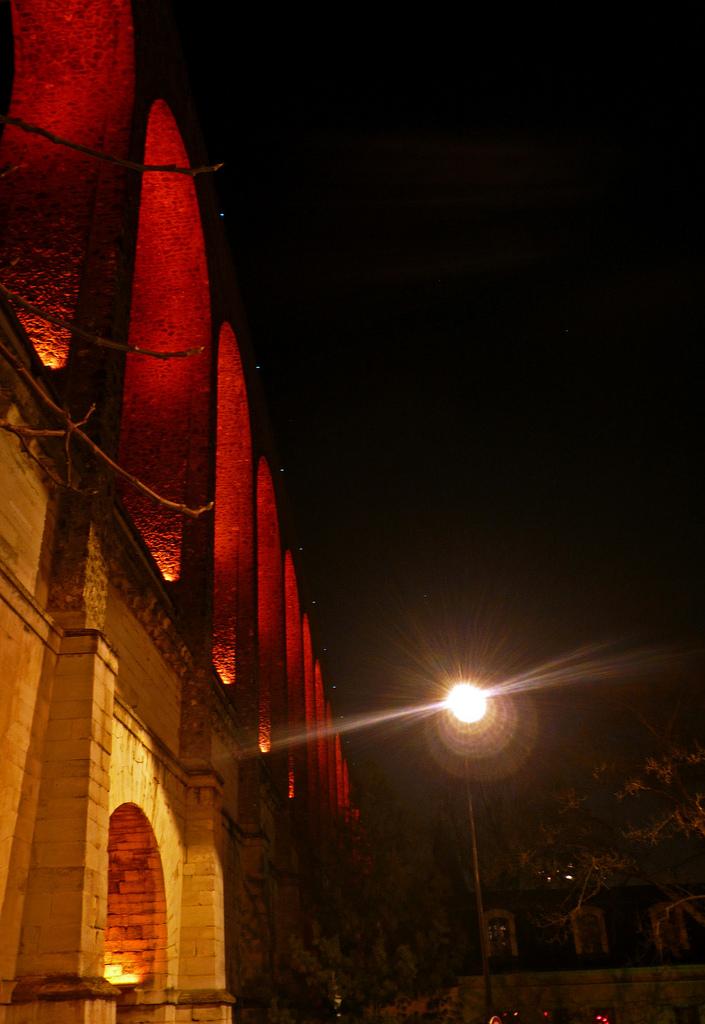 Arcueil - Cachan : Inauguration de la mise en lumière de l'Aqueduc Aqueduc Arcueil Inauguration (520)