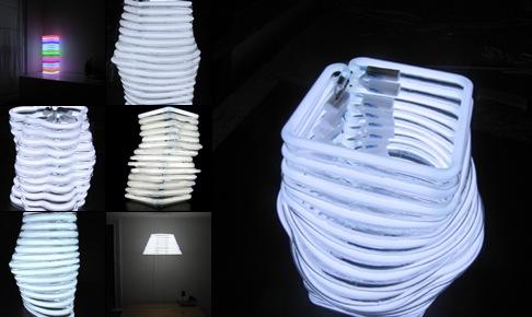 Des lampes qui ne sont pas (r)abat-jour… Afficher neon-lamp by roger borg