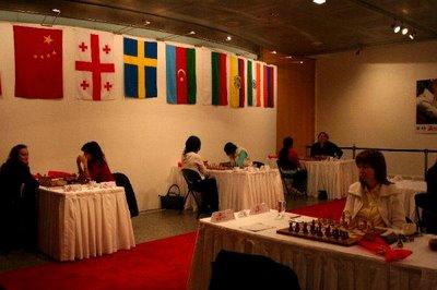 Grand Prix Fide Féminin à Istanbul : la ronde 4 à 14h La salle de jeu - photo site officiel