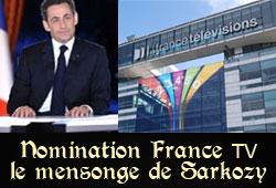 Emission TV de Nicolas Sarkozy sur France 2