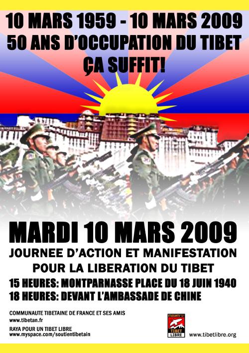 50 ans d'occupation communiste du Tibet