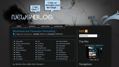 Annuaire de blog assez design