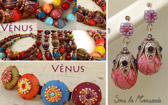 La collection de bijoux Vénus par Sous la Mansarde