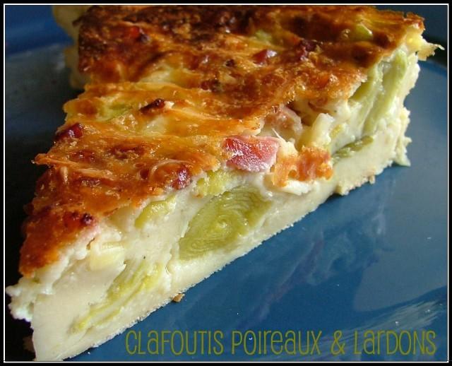 Clafoutis aux poireaux & au lard Clafoutis aux poireaux & au lard