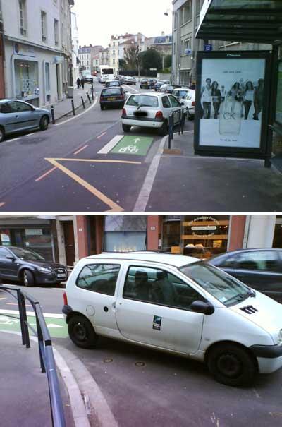 La photo du jour #18 : Partage de l'espace public. Et si la CUGN montrait l'exemple ?! cugn