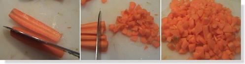 Fondue de carottes et choux rouge