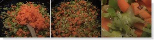 Fondue de carottes et choux rouge
