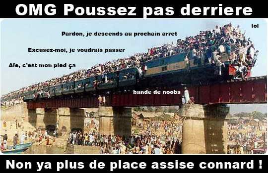 Les Gens : l'ennemi du geek Transports en public chiant : le train