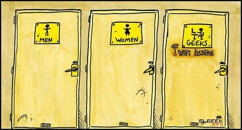 Toilettes geek