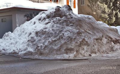 Photos du jour: 15 mars 2009 La Chaux-de-Fonds: neige sale 15 mars 2009