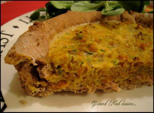 Tarte aux légumes râpés et au curry Tarte aux légumes râpés et au curry
