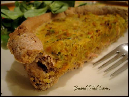 Tarte aux légumes râpés et au curry Tarte aux légumes râpés et au curry