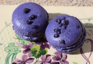 Macarons a la violette