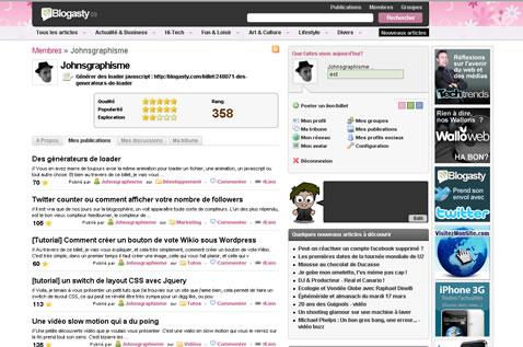 Blogasty 2009 change de couleurs