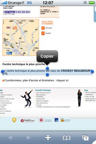 Captures d'écran iPhone OS 3.0 iphone iphone copier