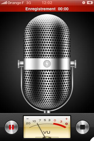 Captures d'écran iPhone OS 3.0 iphone dictaphone