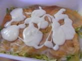 Lasagnes aux poireaux et deux saumons. Lasagnes aux poireaux et deux saumons.