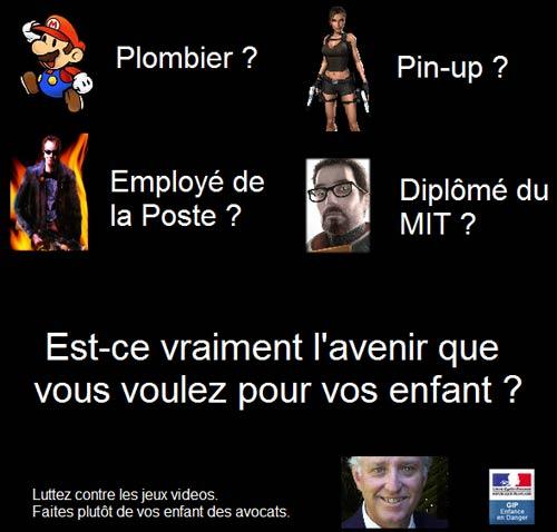 Concours pubs anti jeux - Résultats Pub anti jeux vidéo