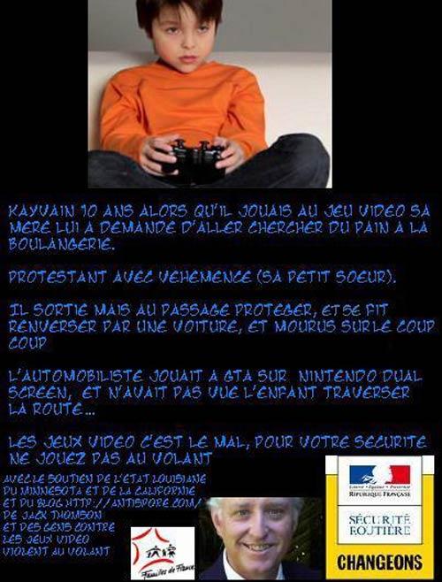 Concours pubs anti jeux - Résultats Pub anti jeux vidéo