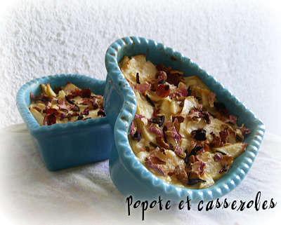 Clafoutis fleuris aux pommes