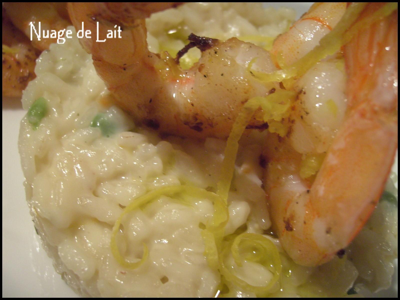 Risotto au Citron et Crevettes Risotto au Citron et Crevettes