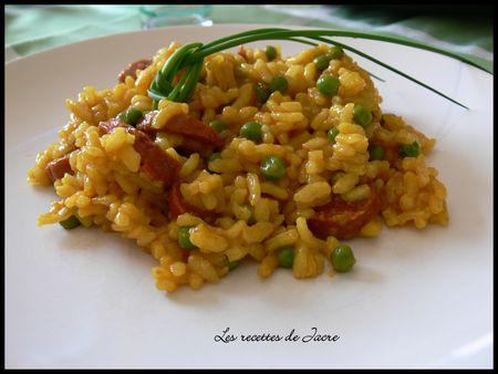 risotto aux poivrons, petits pois et curcuma P1040108