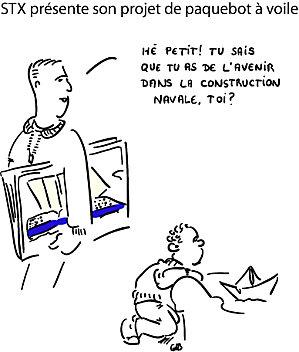 STX présente son projet de paquebot à voile STX présente son projet de paquebot à voile