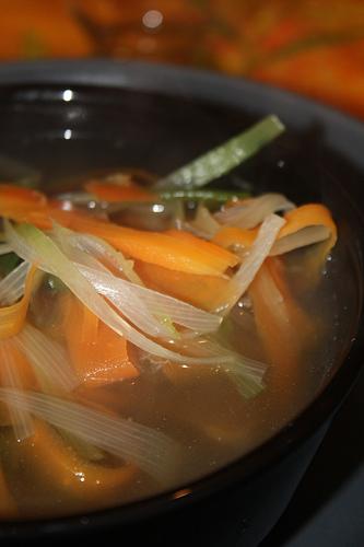 Soupe de Bœuf au Gingembre et aux Légumes. Soupe de Boeuf au Gingembre