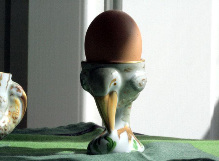 Egg cup stork coquetier cigogne  Laure Sélignac