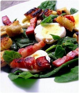 Salade paysanne aux épinards