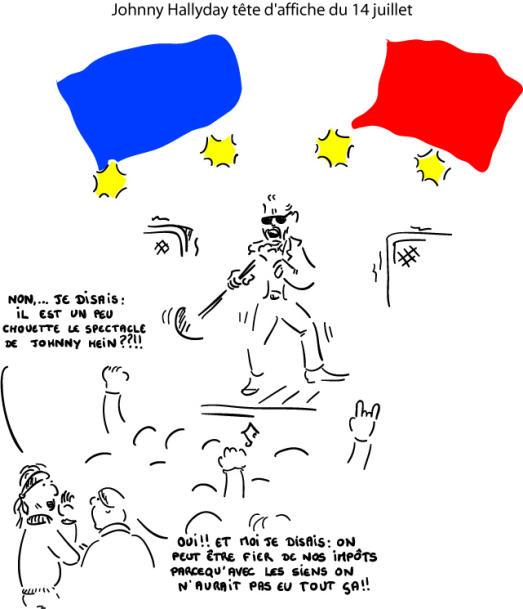 Johnny Hallyday tête d'affiche du 14 juillet Johnny Hallyday tête d'affiche du 14 juillet