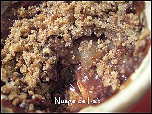 Crumble Vanillé Poire-Chocolat Crumble Vanillé Poire-Chocolat