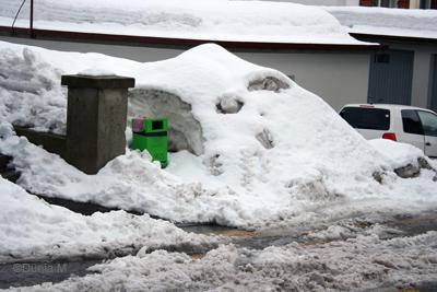 Photos du jour: 27 mars 2009 La Chaux-de-Fonds: 27 mars 2009 neige et pluie