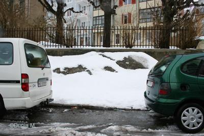 Photos du jour: 27 mars 2009 La Chaux-de-Fonds: 27 mars 2009 neige et pluie