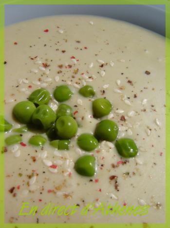 SOUPES : Soupe de riz et petits pois au tahin SOUPES : Soupe de riz et petits pois au tahin