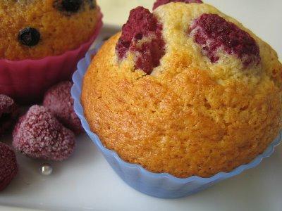 Muffins framboises-myrtilles à la Napoléon!!!!!