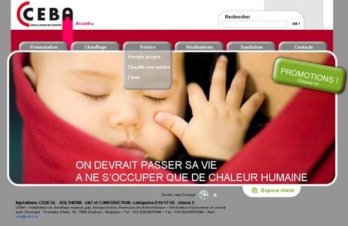 Mise en ligne du site de Ceba Confort