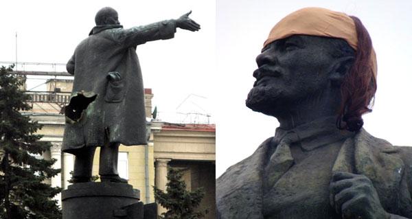 Lénine mutilé, humilié