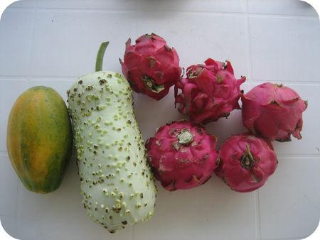 Vacances, j'oublie tout ! Ya rien à faire du tout ... fruits