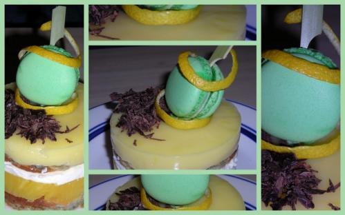 Gâteau avocat-ananas-citron